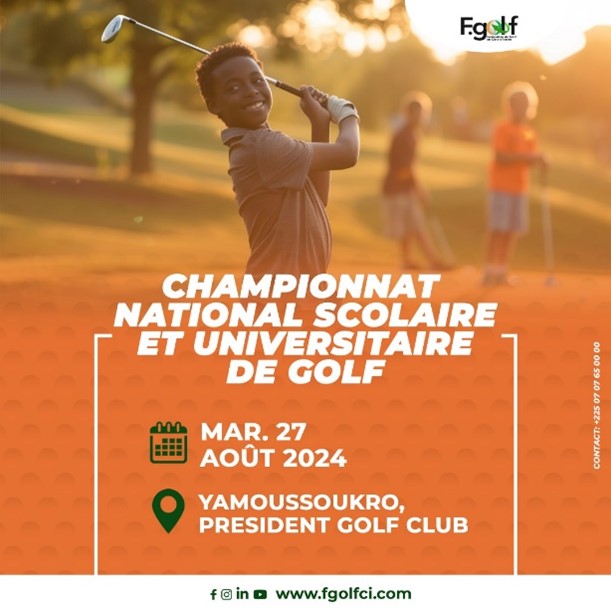 𝐋𝐀𝐍𝐂𝐄𝐌𝐄𝐍𝐓 𝐎𝐅𝐅𝐈𝐂𝐈𝐄𝐋 𝐃𝐔 𝐉𝐔𝐍𝐈𝐎𝐑 𝐆𝐎𝐋𝐅 𝐓𝐎𝐔𝐑 ET LE CHAMPIONNAT SCOLAIRE / UNIVERSITAIRE 2024